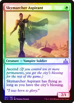 Skymarcher Aspirant FOIL Rivals of Ixalan NM White Uncommon MTG CARD ABUGames - Image 1