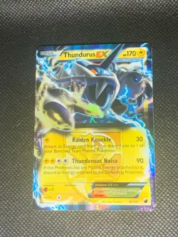 Thundurus EX 38/116 - Plasma Freeze Pokemon Card - NM - Image 1