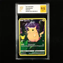 TQG 9.5 MINT+ 2021 Pokemon ENG Pikachu 005/025 R (2) - Image 1