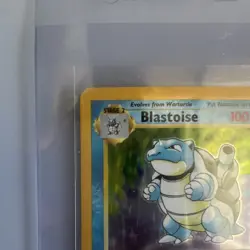 Pokemon Blastoise Base Set 2/102 100 HP Holo Rare English Card - Image 3