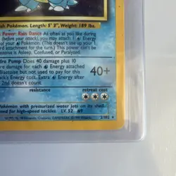Pokemon Blastoise Base Set 2/102 100 HP Holo Rare English Card - Image 5