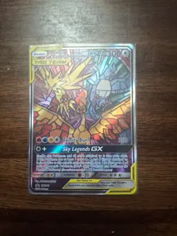 Pokemon TCG Moltres Zapdos Articuno GX SM210 Hidden Fate Promo Card NM Condition - Image 1