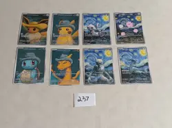 8 Pokemon x Van Gogh Black Star Promo ACG Art Card - read description - Image 1