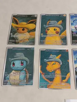 8 Pokemon x Van Gogh Black Star Promo ACG Art Card - read description - Image 2