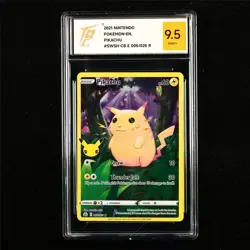 TQG 9.5 MINT+ 2021 Pokemon ENG Pikachu 005/025 R (1) - Image 1