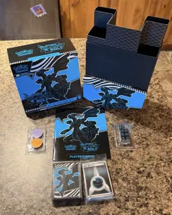 Pokemon Black Bolt EMPTY ETB Elite Trainer Box And Accessories *No Packs* - Image 1