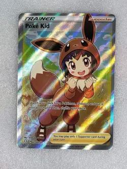 Poke Kid 070/072 NM/M SWSH Shining Fates Full Art Trainer Pokemon TCG - Image 1