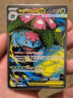 Pokemon Mega Venusaur ex 155/132 Me01: Mega Evolution Holo Pack Fresh - Image 1