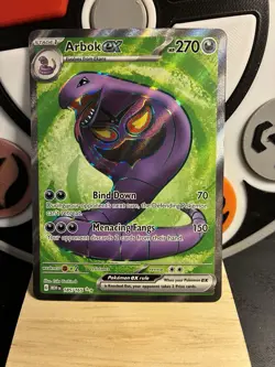 Pokemon TCG Arbok EX 185/165 Scarlet & Violet 151 Ultra Rare Near Mint NM - Image 1