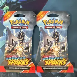 2x Pokemon Scarlet & Violet Surging Sparks Booster Pack English TCG 2024 - Image 1