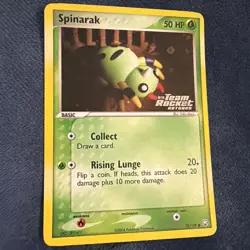 Spinarak Team Rocket Returns 78/109 Reverse Holo Stamped VLP Pokemon Foil Shift - Image 1