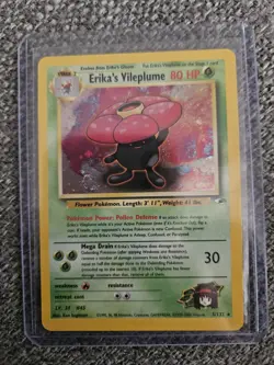 Pokemon TCG Erika's Vileplume Holo Rare Gym Heroes 5/132 NM Condition - Image 1