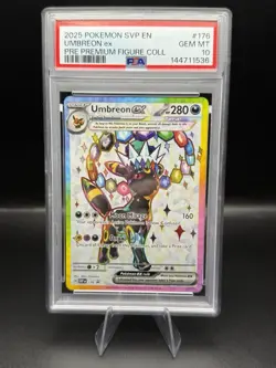 2025 POKEMON SVP EN-SV BLACK STAR PROMO #176 UMBREON EX PSA 10 - Image 1
