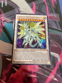 YUGIOH - STARDUST SIFR DIVINE DRAGON - ULTRA RARE - MP17 - 1ST ED - NM - Image 1