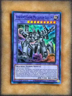 Yugioh Ancient Gear Megaton Golem LDS1-EN088 Ultra Rare 1st Ed BLUE NM - Image 1