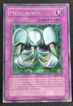 Yu-Gi-Oh! Forbidden Memories Metalmorph FMR-003 Secret Rare Promo Vintage Holo ! - Image 5