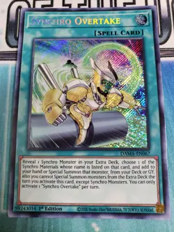 Yugioh! - Synchro Overtake - DAMA-EN067 - Secret Rare - 1st Ed - Image 1