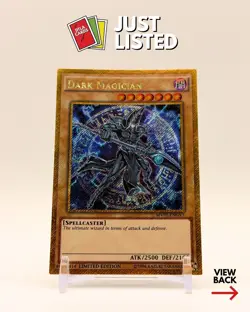Yugioh Dark Magician MVP1-ENGV3 Gold Secret Rare 1st Edition LP - Image 1