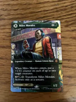 Miles Morales 0200 Borderless Ultimate Spider-Man 2025 Magic: The Gathering Card - Image 1