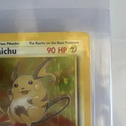 Pokemon Raichu Fossil 14/62 90 HP Holo Rare 1st Edition English Card - Image 4
