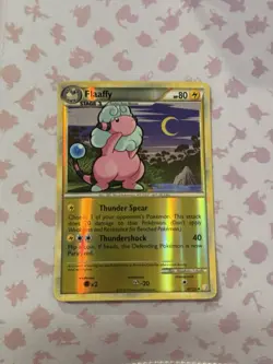 Flaaffy 42/123 LP Reverse Holo Moon Art HGSS HeartGold SoulSilver Pokemon Card! - Image 1
