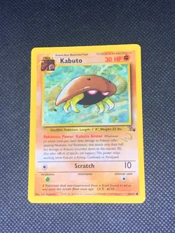 Kabuto 50/62 - Jungle WOTC 'W' stamped Promo Pokemon Card - LP - Image 1
