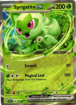 Sprigatito ex Holofoil 087 SV: Scarlet & Violet Promo Cards NM - Image 1