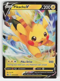Pikachu V - SWSH285 LP Holo SWSD SWSH: Sword & Shield Promo Cards - Image 1