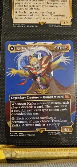 MTG Kefka, Court Mage #0398 Borderless Mythic FINAL FANTASY (FIN) - Image 1