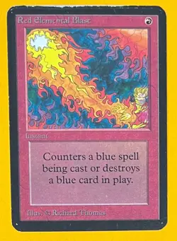 MTG RED ELEMENTAL BLAST Alpha (OldManMTG 008-180) - Image 1