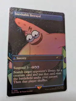 Inevitable Betrayal (Rainbow Foil) SpongeBob Secret Lair Drop Foil - Image 1