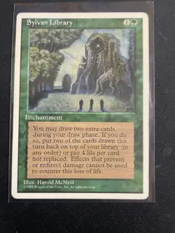 Mtg X1 Sylvan Library 4th Edition Magic The Gathering - Image 1