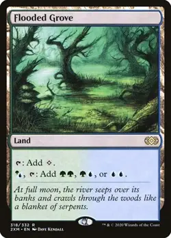 1x Flooded Grove NM Eng MTG - Double Masters - Image 1