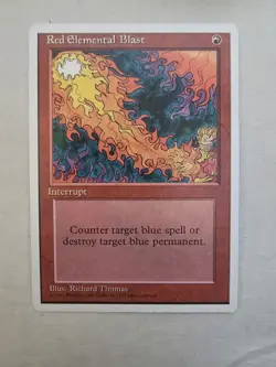 Magic The Gathering, Red Elemental Blast, Core Set 4th Edition, Regular - Image 1