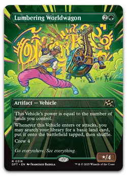 Lumbering Worldwagon (Borderless) #316 (NM) Aetherdrift DFT Magic MTG - Image 1