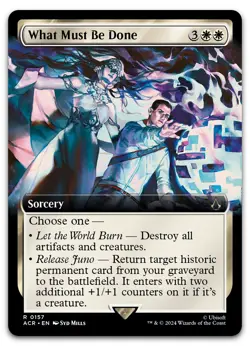 What Must Be Done (Extended Art) #157 (NM) Assassin's Creed ACR Magic MTG - Image 1