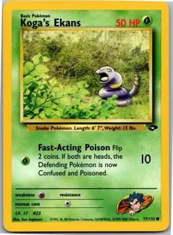 Koga's Ekans - Gym Challenge 077/132 - Common - NM Pokemon TCG - Image 1
