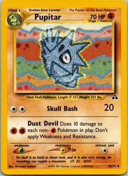Pupitar - Neo Discovery 45/75 - Uncommon - NM Pokemon TCG - Image 1