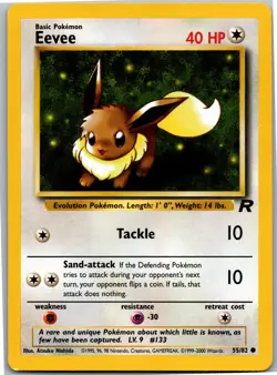Eevee - Team Rocket 55/82 - Common - NM Pokemon TCG - Image 1