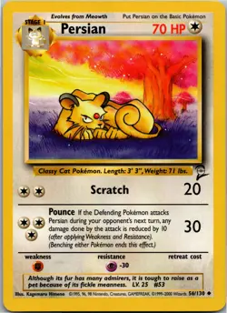 Persian - Base Set 2 056/130 - Uncommon - NM Pokemon TCG - Image 1