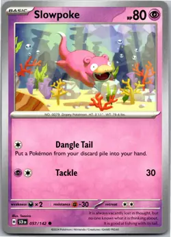 Slowpoke - SV07: Stellar Crown 057/142 - Common - NM Pokemon TCG - Image 1