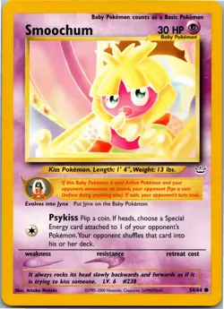 Smoochum - Neo Revelation 54/64 - Common - NM Pokemon TCG - Image 1