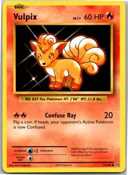 Vulpix - XY - Evolutions 14/108 - Common - NM Pokemon TCG - Image 1