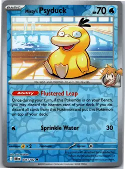 Misty's Psyduck - SV10: Destined Rivals 045/182 - Uncommon - NM Pokemon TCG - Image 1