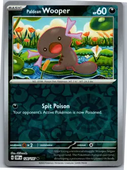 Paldean Wooper - - SV03: Obsidian Flames 126/197 - Common - NM Pokemon TCG - Image 1