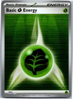 Basic Grass Energy - - SVE: Scarlet & Violet Energies 017 - Common - NM Pokemon - Image 1