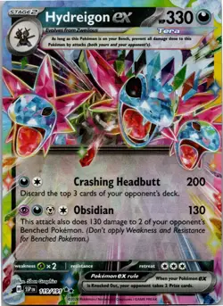 Hydreigon ex - SV08: Surging Sparks 119/191 - Double Rare - NM Pokemon TCG - Image 1