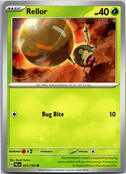 Rellor - SV02: Paldea Evolved 025/193 - Common - NM Pokemon TCG - Image 1