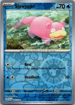 Slowpoke - - SV01: Scarlet & Violet Base Set 042/198 - Common - NM Pokemon TCG - Image 1