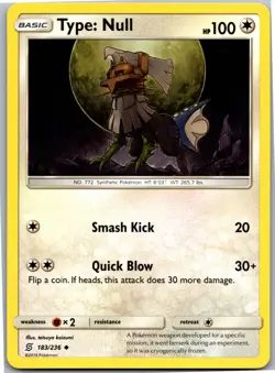 Type: Null - SM - Unified Minds 183/236 - Uncommon - NM Pokemon TCG - Image 1